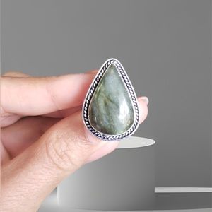 Labradorite Ring Stone 8 1/4